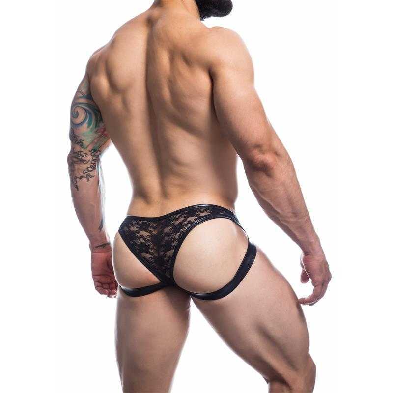 L4CE04 Slip with Jockstrap Details with Lace - Select size L (2)